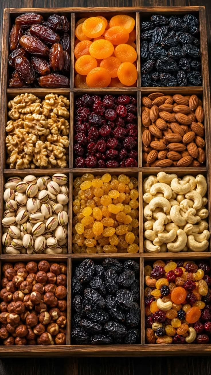 Commercial wholesale sacks of dried fruits for international trade